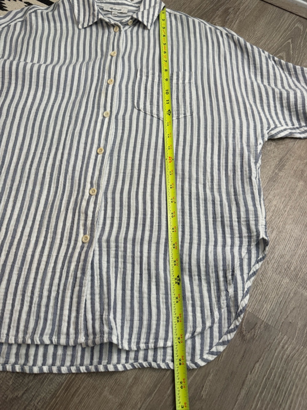 Madewell Long Sleeve Dolman Shirt in Stripe - Women's Small - Picture 12 of 14